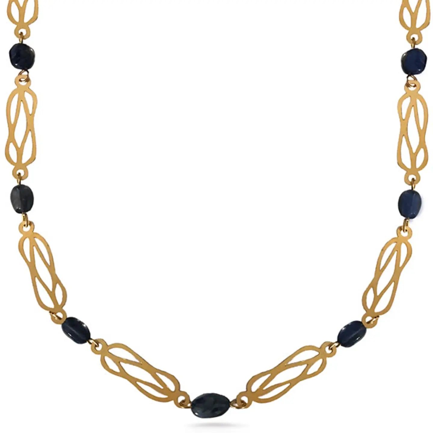 Herculean Knot Necklace & Earrings Set with Iolite