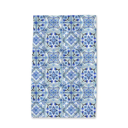 Blue Mediterranean Tile Tea Towel - Hellenic Sun Gifts