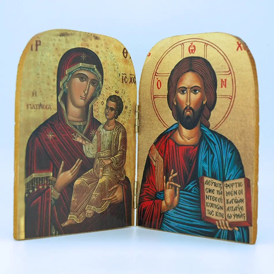 Greek Byzantine Icon Diptych - Hellenic Sun Gifts