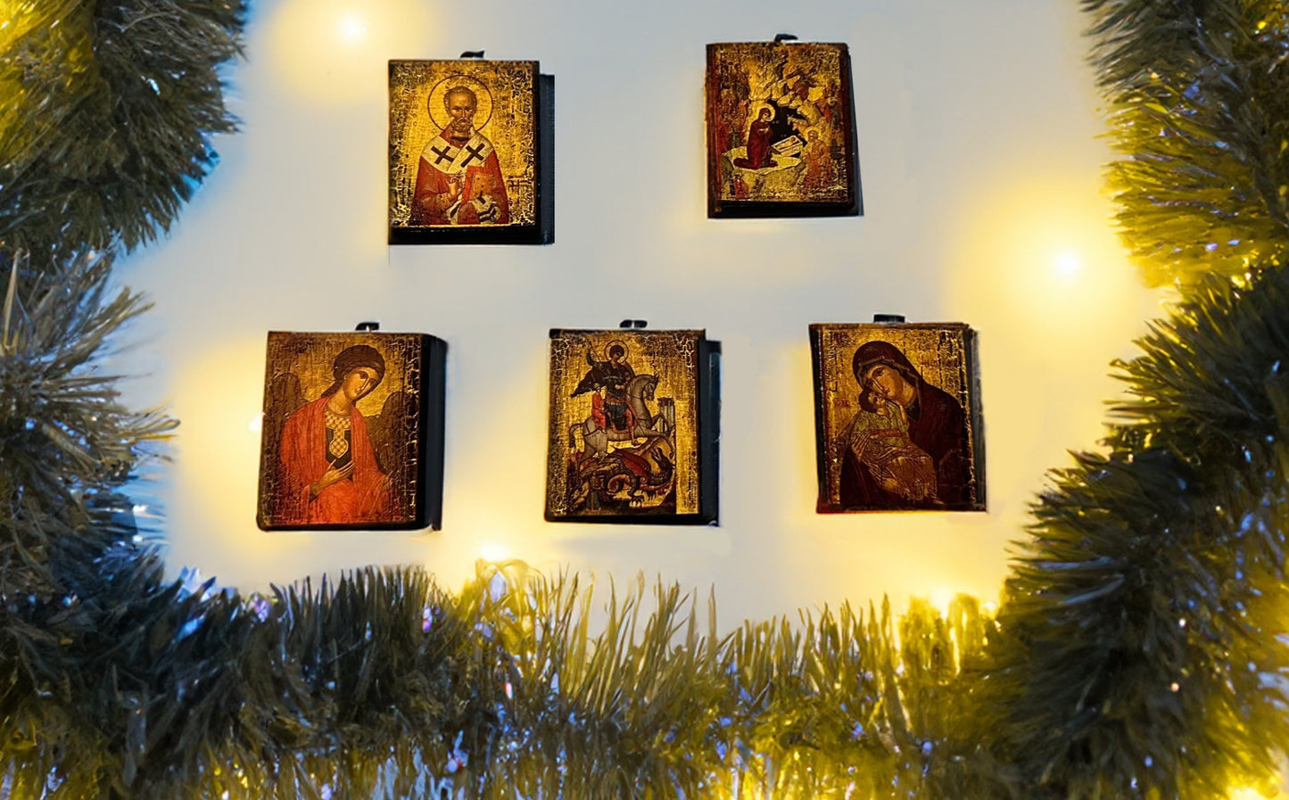 Greek Icon Christmas Tree Ornaments - Hellenic Sun Gifts