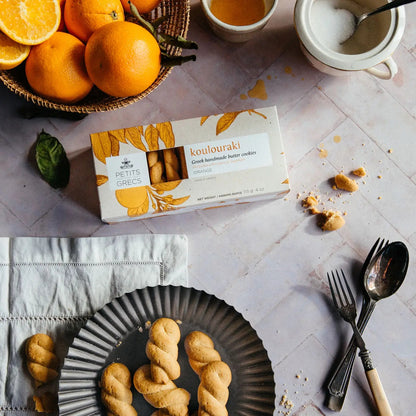 Koulouraki Orange - Greek Handmade Butter Cookies - Hellenic Sun Gifts