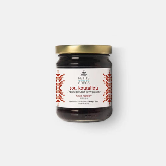 Tou Koutaliou Sour Cherry - Traditional Greek Fruit Preserve - Hellenic Sun Gifts